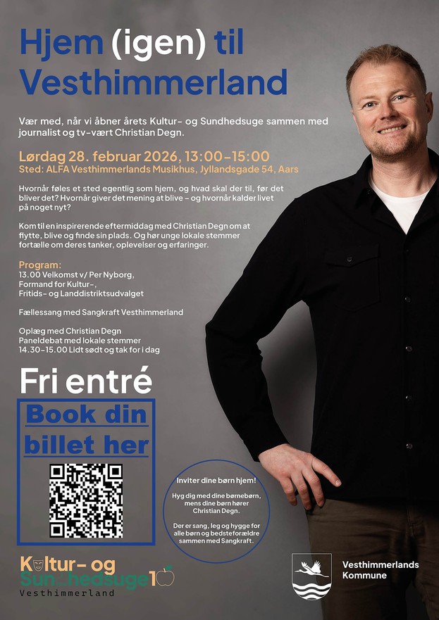 Plakat med information om arrangementet. Info findes også i teksten og tilknyttede links. 